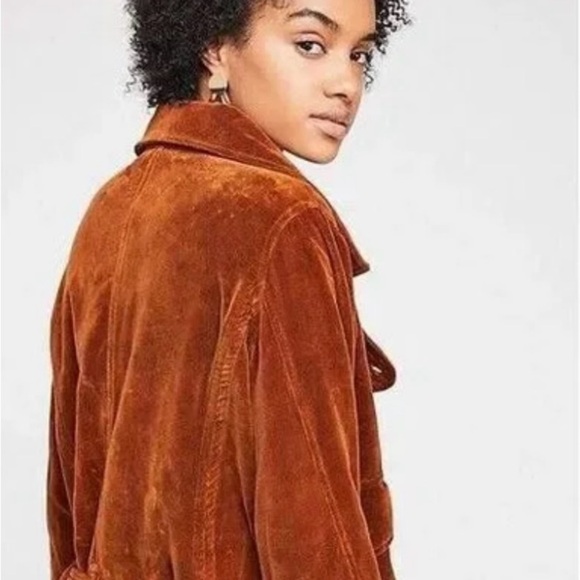 Free People x Nicholas K Velvet Turin Jacket In Sienna - Picture 3 of 16